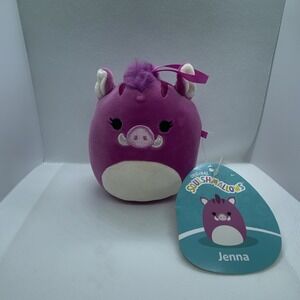 Squishmallows Jenna The Purple Warthog 4" Stuffed Animal Plush Toy 2022 NWT